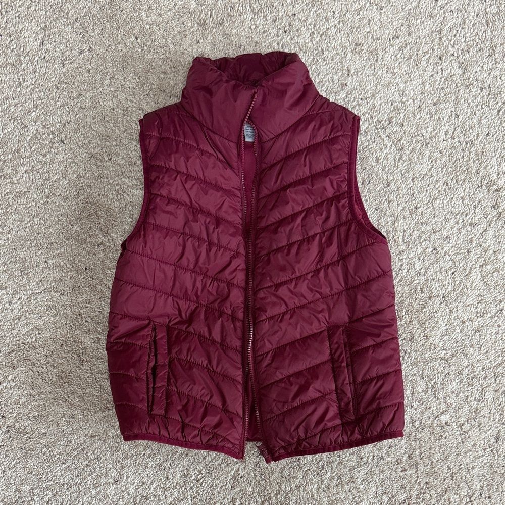 Arizona Jean Company Kids Quilted Vest - Wine